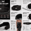 Heavy-Duty Weight Lifting Dip Belt with Steel Chain for Pull-Ups, Dips & Strength Training - Image 2