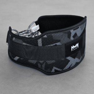 Heavy-Duty Camouflage Weight Lifting Dip Belt with Steel Chain