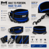 Marsous BlueTitan Weighted Dip Belt – Premium Heavy-Duty Dip Belt with Black Steel Chain - Image 2