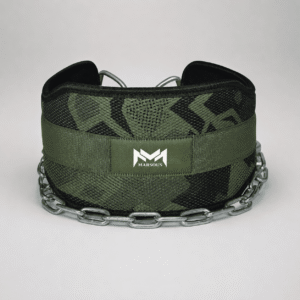 Marsous Tactical Elite Camo Dip Belt – Professional Heavy-Duty Weighted Training Belt with Steel Chain