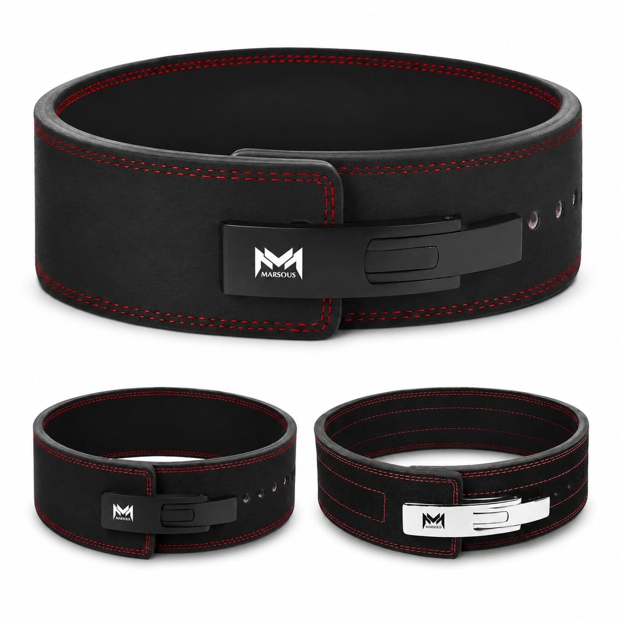 Marsous RedLine Lever Powerlifting Belt