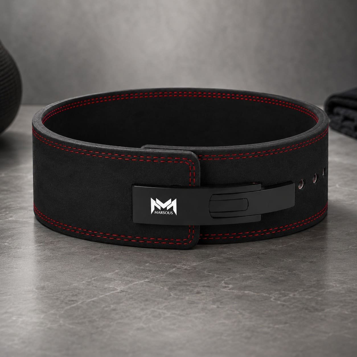 Marsous RedLine Lever Powerlifting Belt - Image 2