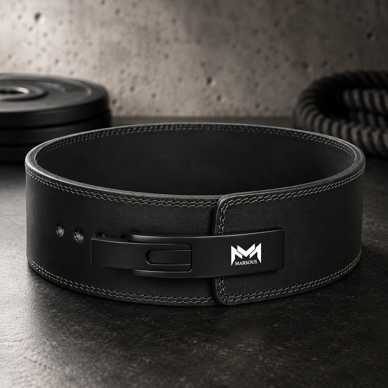 Marsous BlackForce Lever Powerlifting Belt - Image 3
