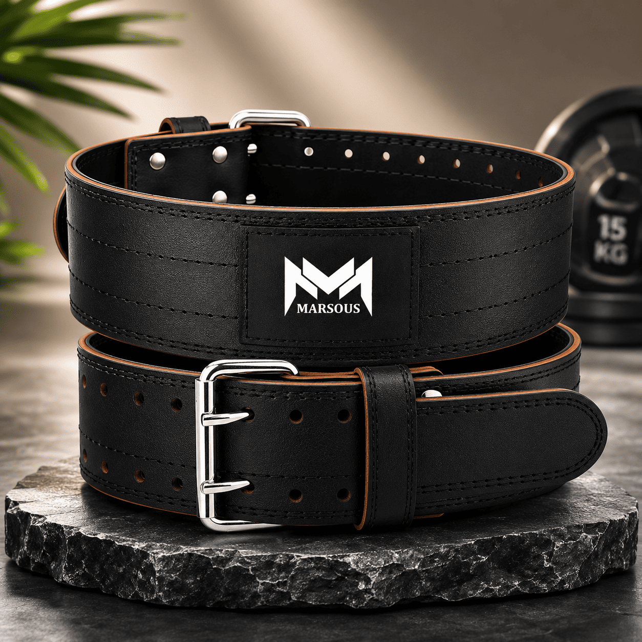 Marsous BlackForce Leather Belt - Image 2