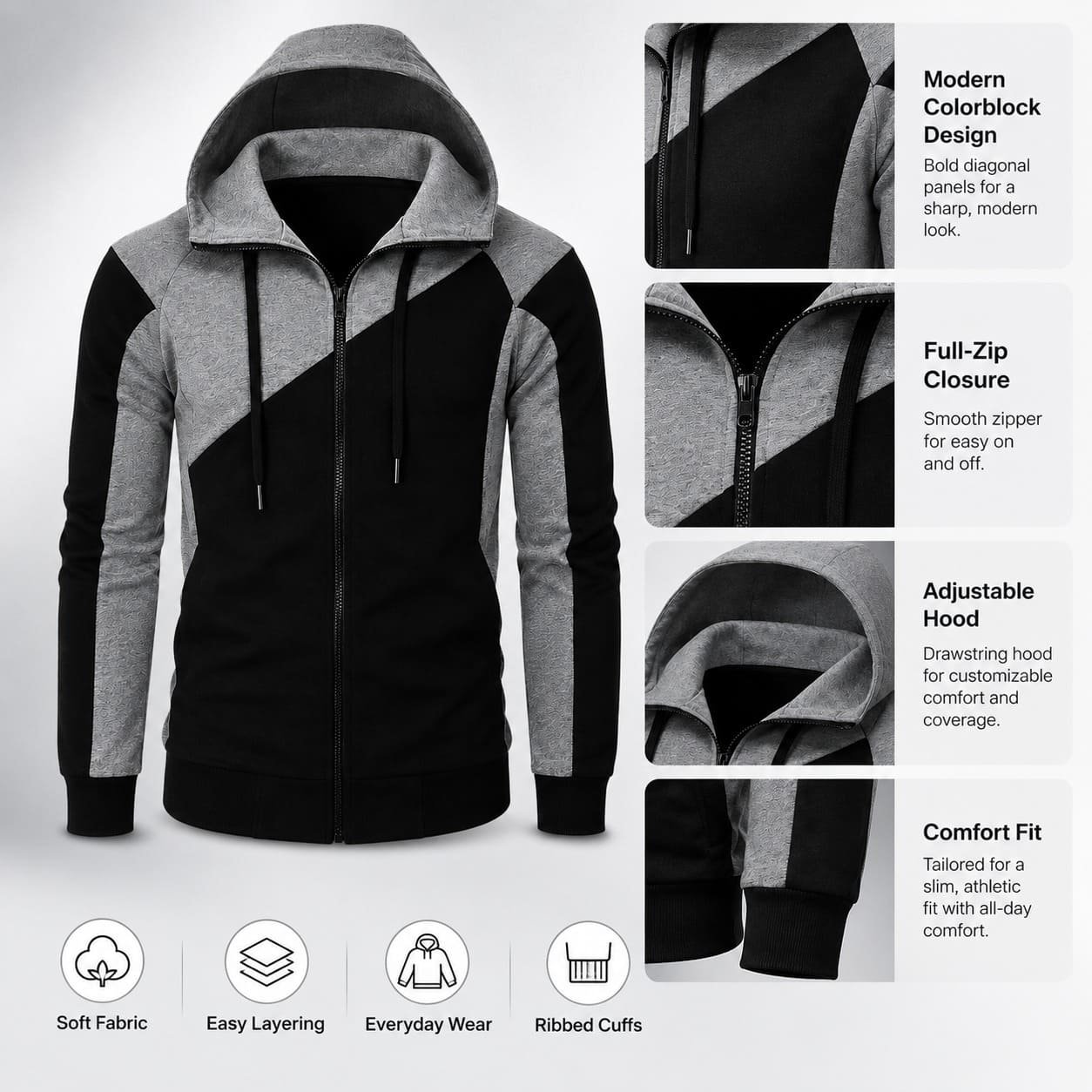 MonoStrike Zip Hoodie - Image 5