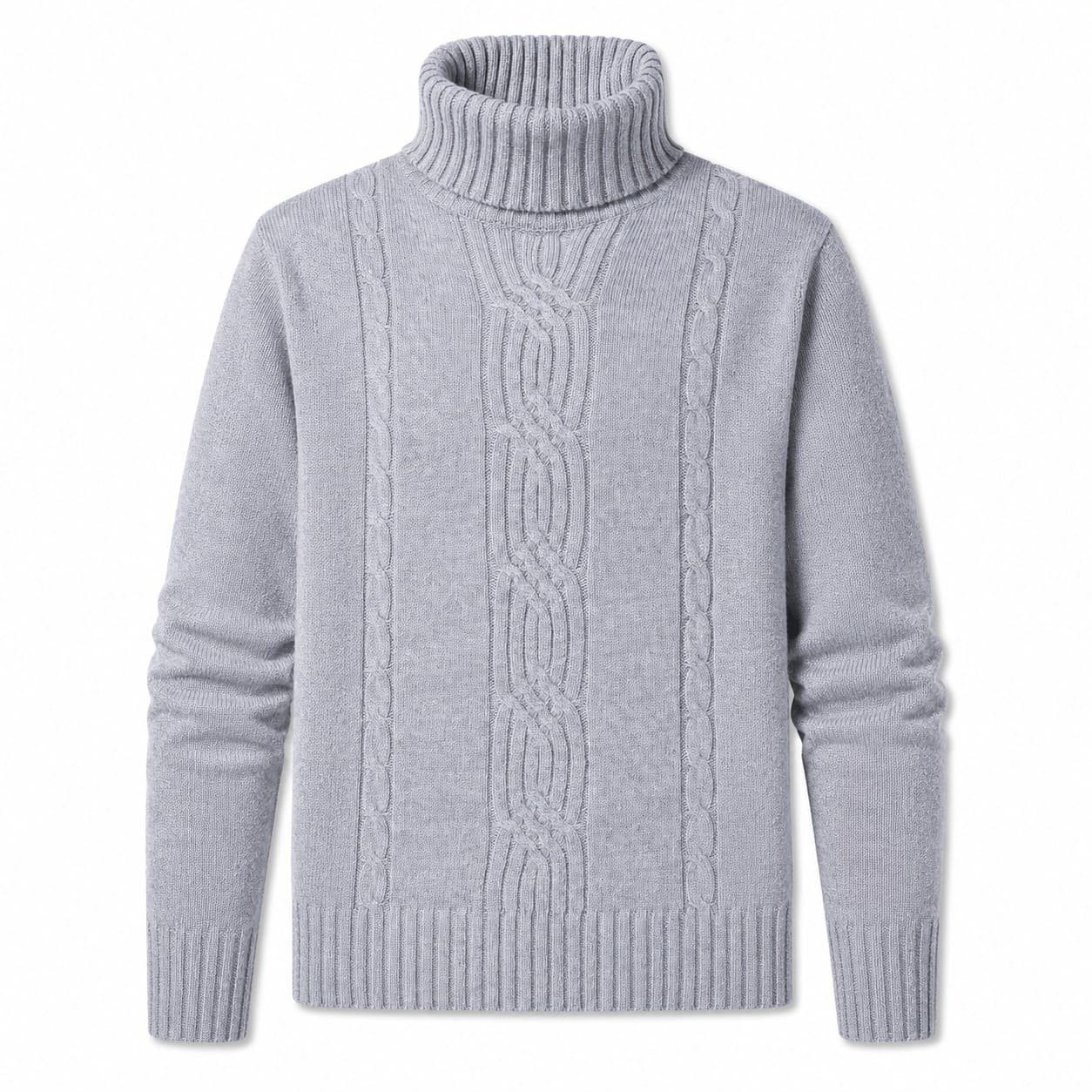 Classic Cable Turtleneck Sweater
