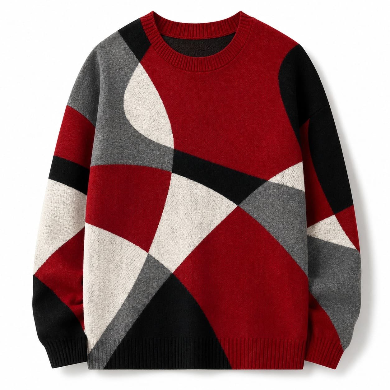 Dynamic Geo Knit Sweater