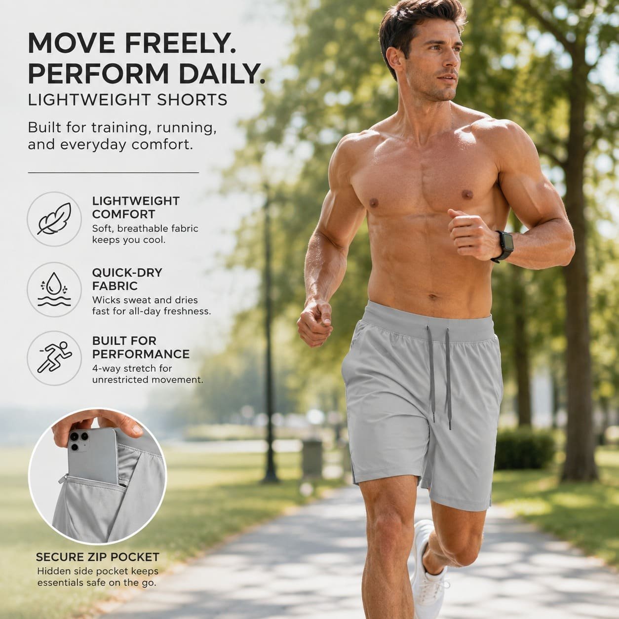 AeroLite Training Shorts - Image 2